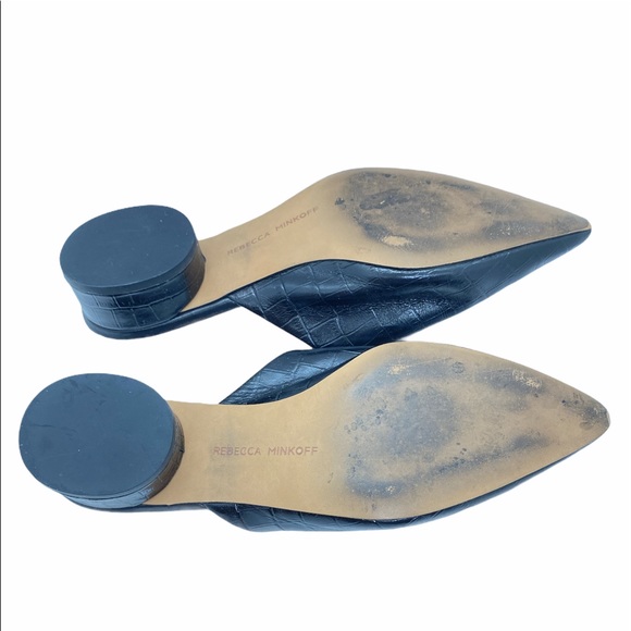 Rebecca Minkoff Leather Fermina Too Mules Black - Picture 7 of 7
